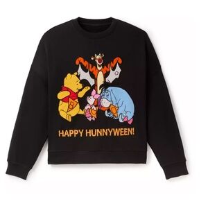 Disney Black Crewneck Sweater - Happy Hunnyween Design